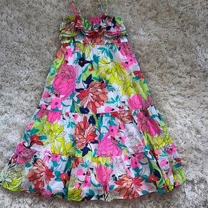 Girls Size 8 Floral Summer Dress - Lined